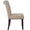 Merrick Lane Falmouth Upholstered Parsons Chair with Nailhead Trim